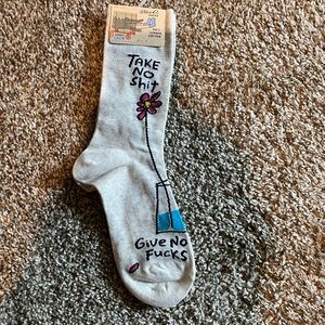 Give No F*cks socks - NWT